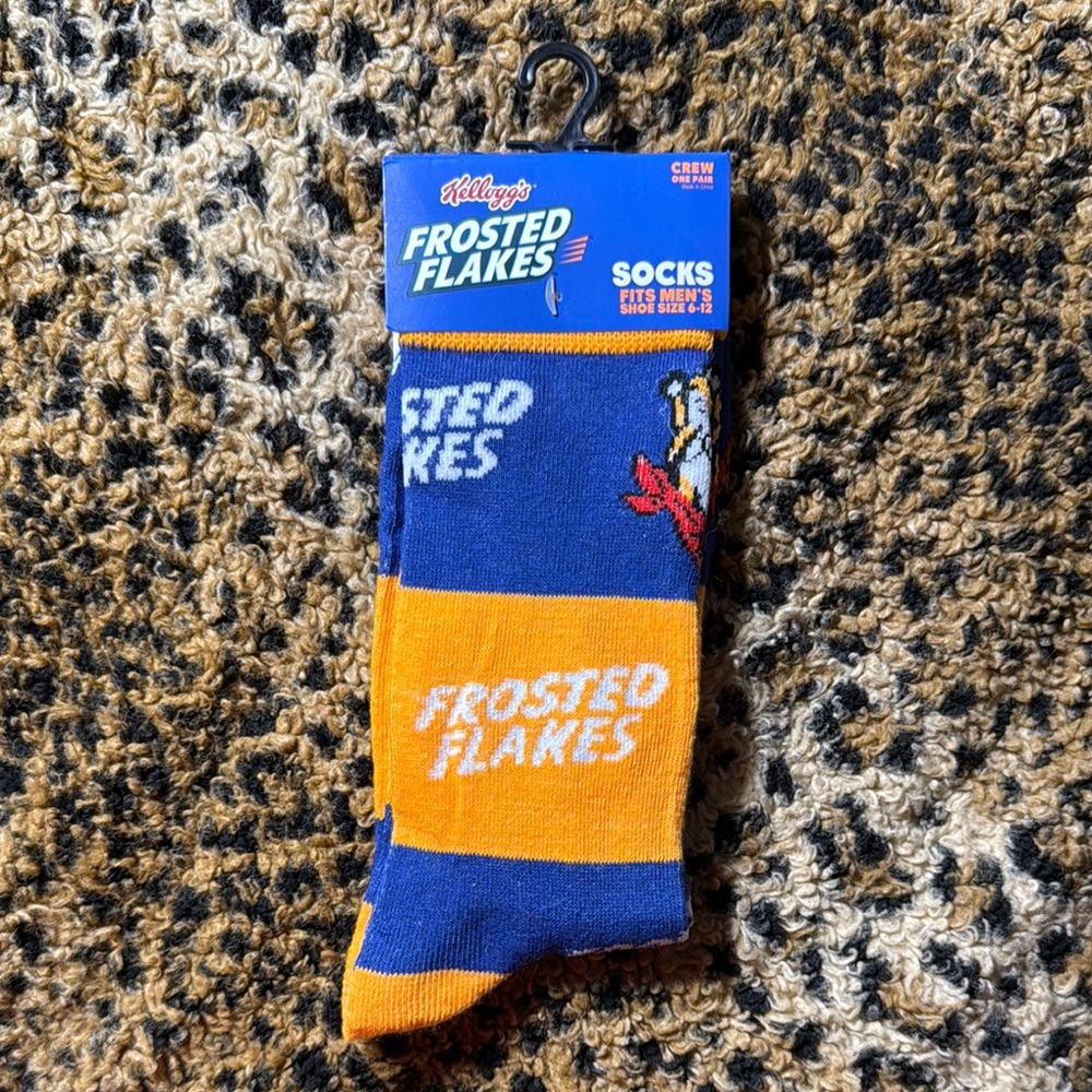Kellogg’s Frosted Flakes Blue and Orange Socks